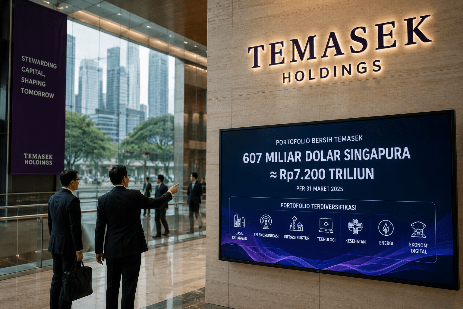 Investasi Temasek Tembus Rp7.200 Triliun, Bisakah Danantara Menyusul?