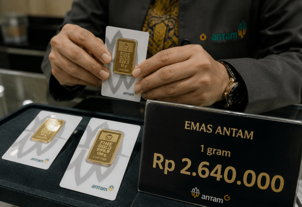 Harga Emas Antam Naik 15 Juli 2026, Kini Tembus Rp2,64 Juta