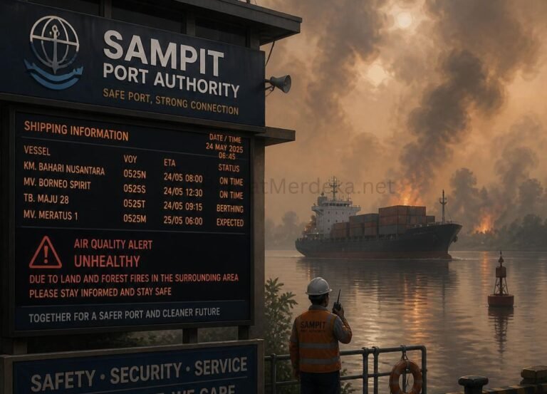 KSOP Sampit Terbitkan Maklumat Pelayaran Antisipasi Kabut Asap Karhutla - RakyatMerdeka.net